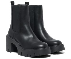 Only Bluebell-1 Polyurethane Women's Black Heeled Ankle Boots UK 4