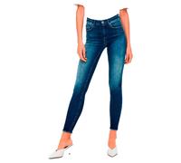 Only Blush Life Mid Skinny Ankle Raw Rea811 Jeans Blue XS / 32 Women