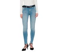 Only Blush Life Mid Waist Skinny Ankle Raw Rea1468 Jeans