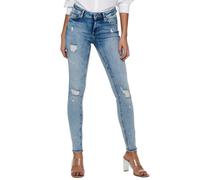 Only Blush Life Mid Waist Skinny Raw Ankle Dt Jeans
