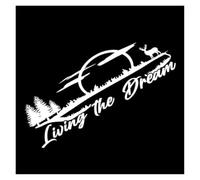Only Camping and Life Can Not Live Up to Don't You Yearn for Nature Funny Car Stickers Motorcycle Stickers(Silver,30X10.4CM)
