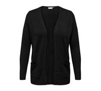 ONLY Women's Caresly L/S Open Cardigan KNT Noos Sweater, Black, XL Plus
