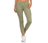 ONLY Cargo Jeans Hose | Stretch Denim Jogger Pants | Slim Mid Waist Karottenhose ONLMISSOURI, Farben:Grün, Größe:36W / 34L, Z-Länge:L34