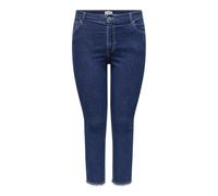 ONLY Carmakoma Carhush Mid Skinny ANK Rw DNM Akm187, Dark Denim Blue, 54W x 32L