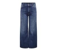 ONLY Carmakoma Carjuicy Hw Wide Leg Rea255, Dark Denim Blue, 48W x 32L