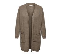 ONLY CARMAKOMA Women's Carjade Ls Cardigan KNT Noos Sweater, Caribou/Detail: Melange, 20/22