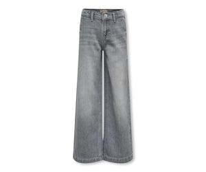 only carmakoma Girl's KOGCOMET Wide Leg DNM MAT624 NOOS Wide Jeans, Medium Grey Denim,