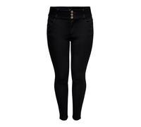 ONLY Carmakoma Women's Caranna Hw Sk ANK Black Jeans, Black, 52W x 34L