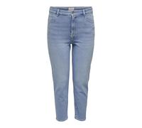 ONLY Carmakoma Women's Caremilystretch Hw STR ANK DNM Cro1 Noos, Light Blue (Light Blue Denim), 48W x 32L