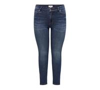 ONLY Carmakoma Women's Carkarla Reg Sk ANK Zip DNM Bj581 Noos Trouser, Dark Denim Blue, 52W x 32L