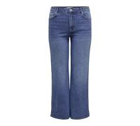 ONLY Carmakoma Women's Carsnow Hw Wide DNM Jeans PIM MBD Noos, Medium Blue (Medium Blue Denim), 44W x 32L