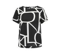 ONLY Carmakoma Women's Carvica Life Ss Top WVN Noos T-Shirt, Black/AOP: Maritime Logo, 22