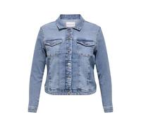 ONLY CARMAKOMA Women's CARWESPA LS JACKET LIGHT BLUE DNM NOOS Denim Jacket, Light Blue Denim, 44