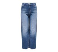 ONLY Carmakoma Women's Carwilly Hw Wide DNM Rea12187 Noos, Medium Blue (Medium Blue Denim), 52W x 34L