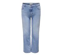 ONLY Carmakoma Women's Carwilly Hw Wide DNM Tai006 Noos Jeans, Light Blue (Light Blue Denim), 48W x 30L