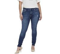 ONLY Carmakoma Women's Carwilly Reg Skinny Jeans DNM Tai Noos fit, Medium Blue (Medium Blue Denim), 44W x 32L