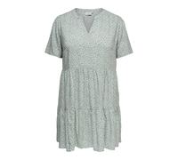 ONLY Carmakoma Women's Carzally Life S/S Thea Tunic Dress Noos, Chinois Green, 26