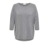 ONLY CARMAKOMA Women's Top, Dark Grey Melange/Detail: Melange, 24 UK/26 UK