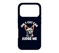 Only Cat Can Judge Me Funny Sphynx Cats Lover & Owner Case for iPhone 17 Pro