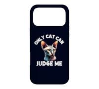 Only Cat Can Judge Me Funny Sphynx Cats Lover & Owner Case for iPhone 17 Pro Max