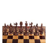 (Only Chess Pieces) Ancient Egypt The Pharaoh Antique Copper Figures Handmade Metal Chess Pieces King 3.5 inc (Board is not Included)