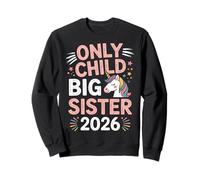 Only Child Big Sister 2026 Unicorn for Siblings New Year Sweatshirt