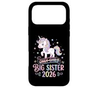 Only Child Big Sister 2026 Unicorn Rainbow Cute Case for iPhone 17 Pro Max
