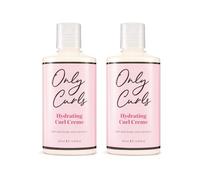 Only Curls Hydrating Curl Crème Duo, Curly Hair Product, Curl Enhancer & Control, Hydrating, Leave-in Styling Cream, Soft, Defined, Frizz-Free Curls, All Curly Hair Types, Vegan Formula, 250 ml x2