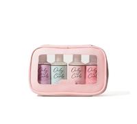 Only Curls On the Go Travel Set, Mini Curl Defining Kit, Nourishing Shampoo, Detangling Conditioner, Curl Creme, Curl Enhancing Gel & Travel Bag, Curly Hair Travel Set, Frizz-Free Finish, 100ml x 4