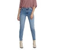 Ankle Grazer Boyfriend Jeans with High Waist Stonewashed