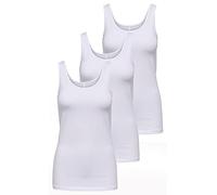 ONLY Damen Onllive Love Tank TOP JRS 3-Pack, White/+ 2 White, XXL (EU)