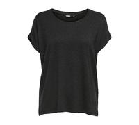 ONLY Women's ONLMOSTER S/S O-Neck TOP NOOS JRS Vest, Dark Grey Melange, X-Large