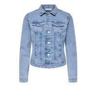 Only Women's Denim Jacket Wonder Life - Light Blue Cotton - Size 10 UK