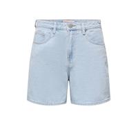ONLY Denim Shorts ONLPHINE High Waist Regular Fit Shorts Light Blue Bleached Denim, M