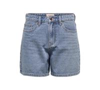 Only Womenss Phine Life Denim Shorts in Light Blue Cotton - Size 4 UK