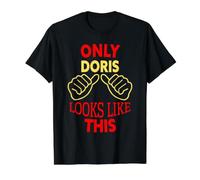 Only Doris Looks Like This Funny Doris Name Value Graphic T-Shirt, Men, Black, L