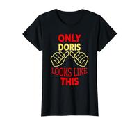 Only Doris Looks Like This Funny Doris Name Value Graphic T-Shirt, Women, Black, L