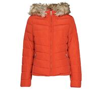 Only Duffel coats ONLNEWELLAN QUILTED HOOD JACKET CC OTW in Red EU S