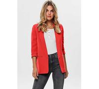 Only Edge to Edge Three-Quarter Length Sleeve Blazer Red