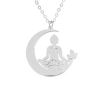 Only faith Necklace for Women Witch's Knot Stainless Steel Pendants Amulets Celtic Triskel Seal of the Archangel Talisman Protection Sacred Geometry Metatron, Pequeño, Stainless Steel, No Gemstone