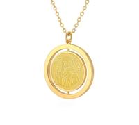 Only faith Saint Benedict Medal Necklace, 316L Stainless Steel, 45cm Chain, Available in Gold and Silver, 2 Styles, Pequeño, Stainless Steel, No Gemstone