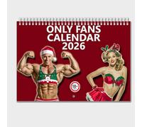 Only Fans - 2026 Wall Calendar - Funny Quirky Christmas Birthday Gift Idea Present Novelty Humour Secret Santa Year Planner Only Fans