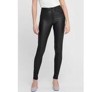 Only Faux Leather Skinny Trousers Black
