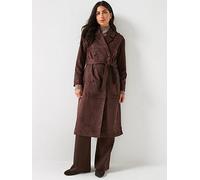 Only Faux Suede Trenchcoat, Brown, Size M, Women Brown