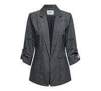 ONLY Female Blazer 3/4 Sleeve Blazer, Medium Grey Melange, 8 UK