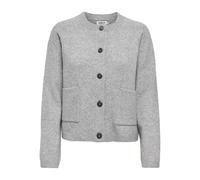 ONLY Women's Onlpiemonte KNT Noos L/S Cardigan, Light Grey Mix, M