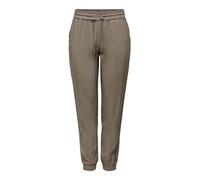 ONLY Female Classic Trousers ONLKELDA-Emery Medium Waist Regular Cut Trousers, Walnut, 40W x 30L