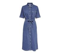 ONLY Women's Onllana Ss Long Dress DNM Rea258 Noos Short, Medium Blue (Medium Blue Denim), M