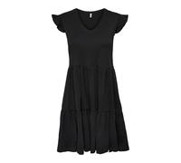 ONLY Women's Onlmay Cap Sleev Fril Dress Box JRS Noos, Black, S
