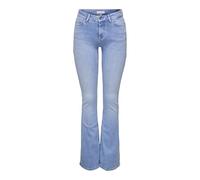 ONLY Female Flared Fit Jeans ONLBLUSH Medium Waist Flared Jeans, Special Bright Blue Denim, S / 30L